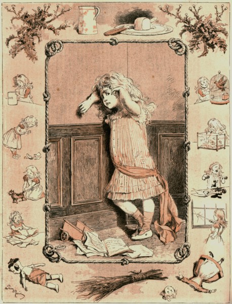 ''The Naughty Girl's Christmas', 1891. Creator: Adrien Marie.