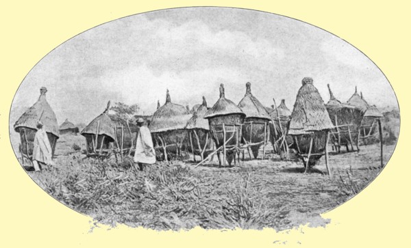 ''Greniers a mil au Mossi; L'Ouest Africain', 1914. Creator: Unknown.
