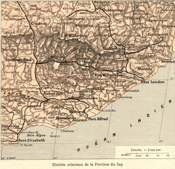 ''Districts orientaux de la Province du Cap; Afrique Australe', 1914. Creator: Unknown.