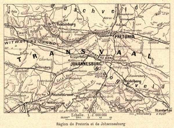 ''Region de Pretoria et de Johannesburg; Afrique Australe', 1914. Creator: Unknown.
