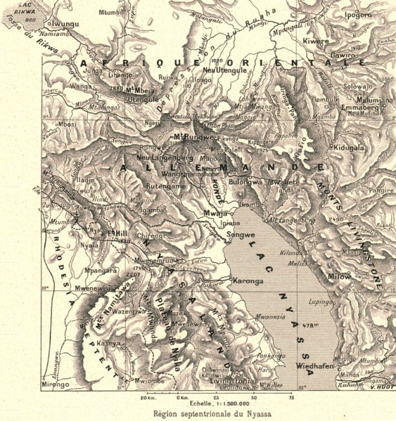 ''Region septentrionale du Nyassa; Afrique Australe', 1914. Creator: Unknown.
