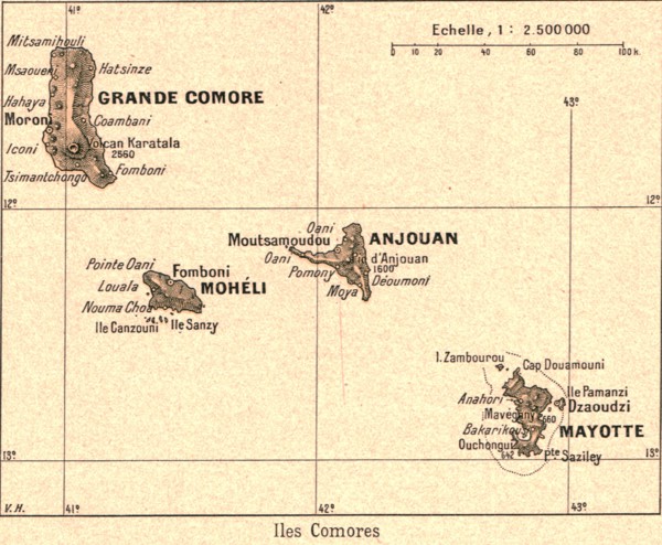 ''Iles Comores; Iles Africaines de la mer des Indes', 1914. Creator: Unknown.
