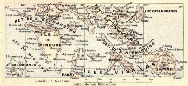 ''Detroit de San Bernardino; Les Terres Du Pacifique', 1914. Creator: Unknown.