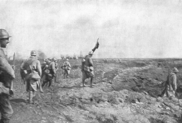'L'attaque du 4 septembre entre Chilly et Chaulnes; le 4 septembre, 2 h. 10. -- L'attaque..., 1916. Creator: Unknown.