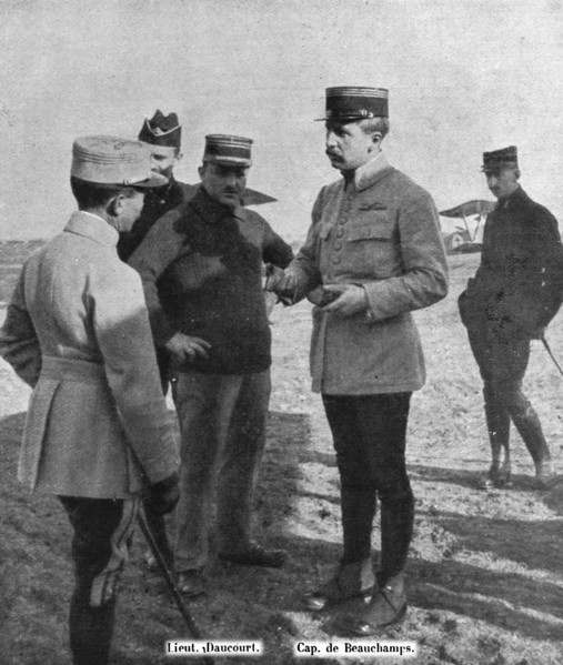 'Les avions; les auteurs du raid sur les etablissements Krupp, d'Essen (nuit du 23 au 24..., 1916. Creator: Unknown.