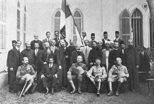 'La mission militaire francaise, ayant pour chef le lieutenant-colonel Bremond, visite...', 1916. Creator: Melik.