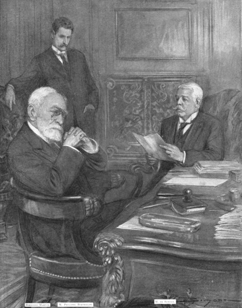 ''La note verbale a la France; l'Ambassadeur d'Allemagne au quai d'Orsay, 23 juillet', 1914. Creator: J Simont.