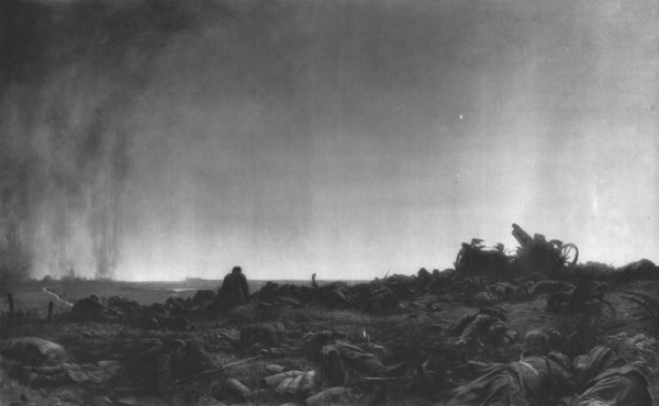 ''Le Crepuscule sur le Champ de Bataille', 1914. Creator: J Simont.