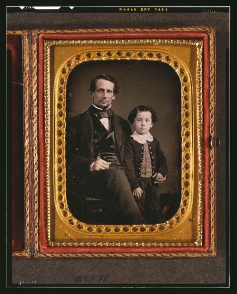 Unidentified man and boy, between 1847 and 1860. Creator: James Presley Ball.