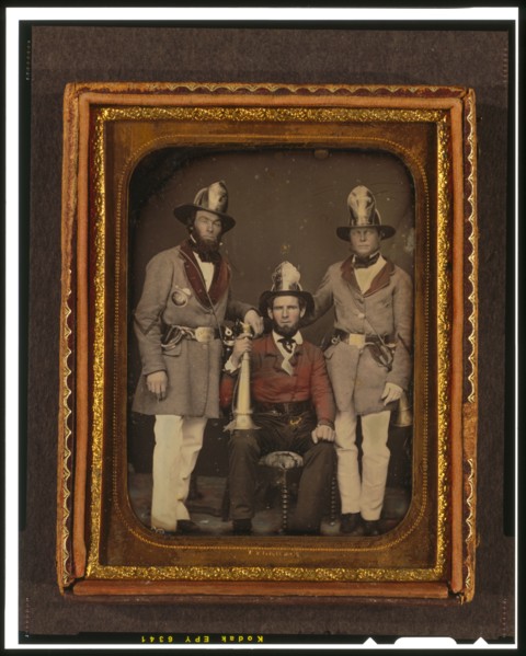Foremen, Phoenix Fire Company and Mechanic Fire Company, Charleston, South Carolina, ca. 1855. Creator: Tyler & Co..
