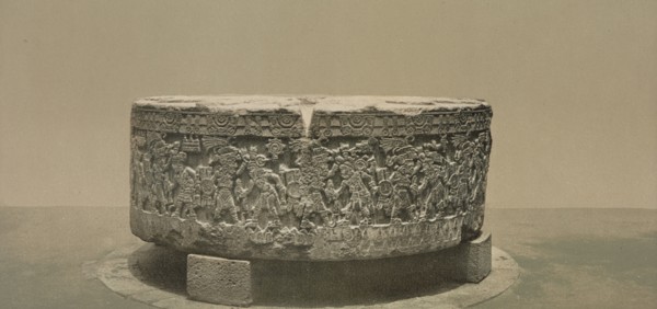 Aztec sacrificial stone, City of Mexico, between 1884 and 1900. Creator: William H. Jackson.