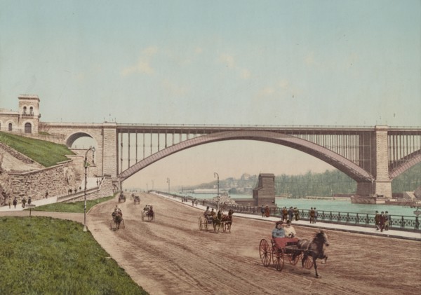 Washington Bridge and the [Harlem River] Speedway, New York, c1901. Creator: Unknown.