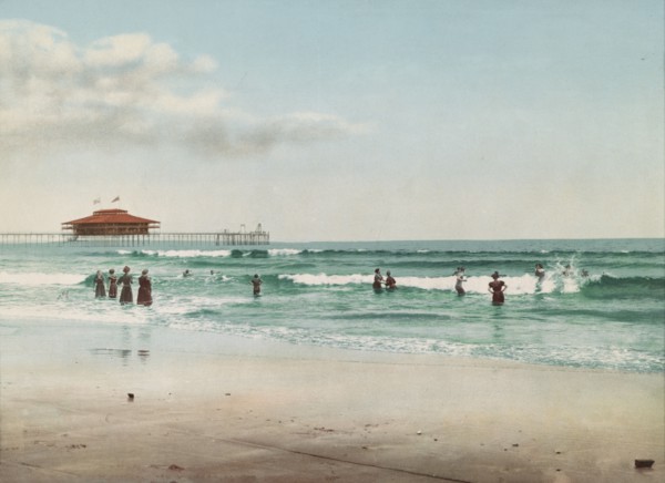 In the surf at Old Orchard, Maine, c1901. Creator: Unknown.