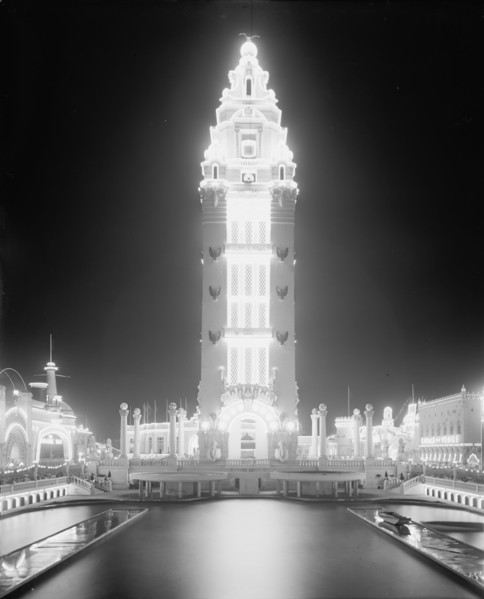 In Dreamland at night, Coney Island, N.Y., c1905. Creator: Unknown.