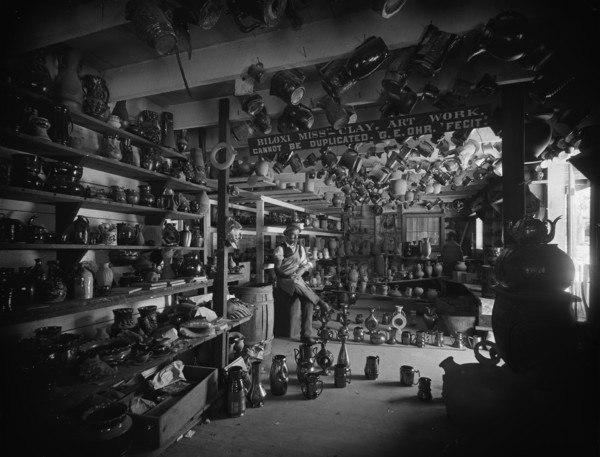 Interior of the pottery, Biloxi, Miss., c1901. Creator: Unknown.