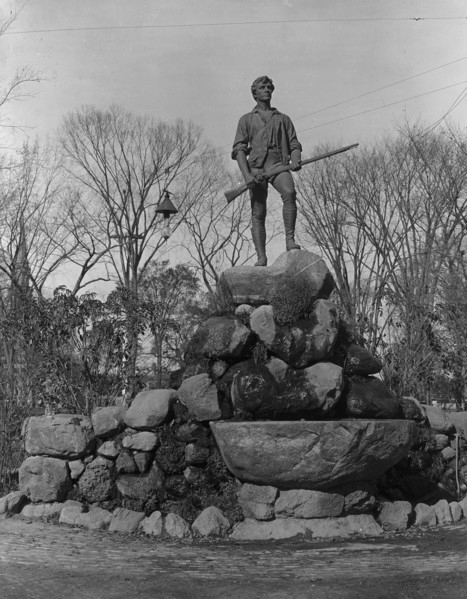 Statue of Capt. Parker, Lexington, Mass., c1902. Creator: Unknown.