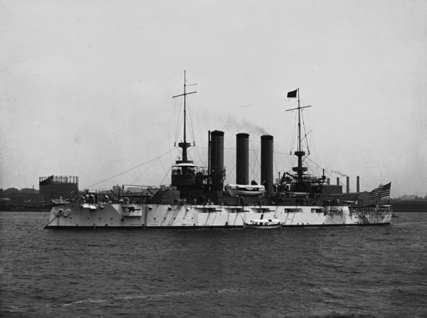 U.S.S. Maine, broadside, c1905. Creator: Unknown.