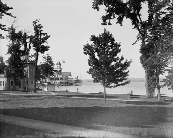 Steamer landing, Lake Chautauqua, between 1880 and 1899. Creator: Unknown.
