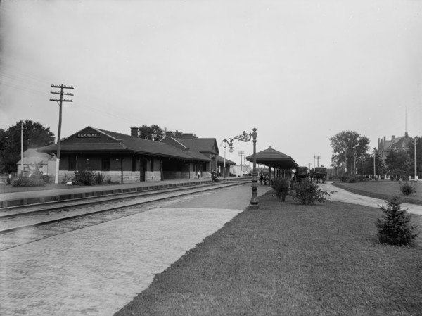 Elmhurst, Ill., Chicago & North-Western Ry. station, between 1880 and 1899. Creator: Unknown.