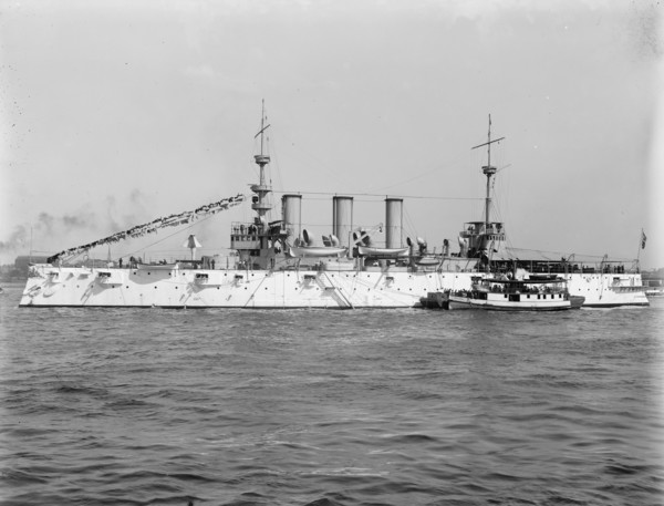 U.S.S. New York, between 1893 and 1901. Creator: William H. Jackson.