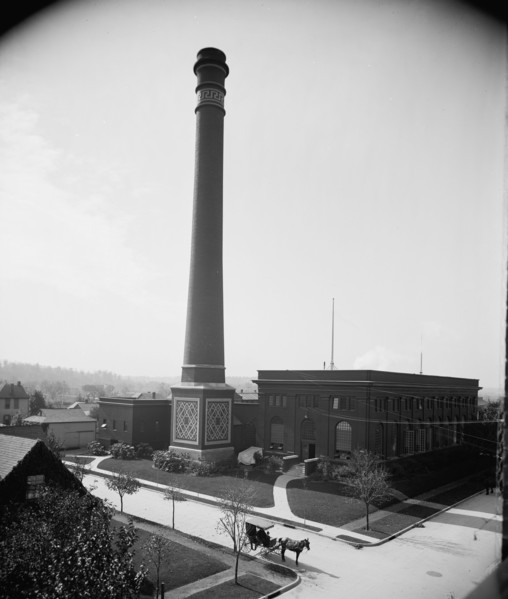 Power house, National Cash Register [Company], Dayton, Ohio, (1902?). Creator: William H. Jackson.