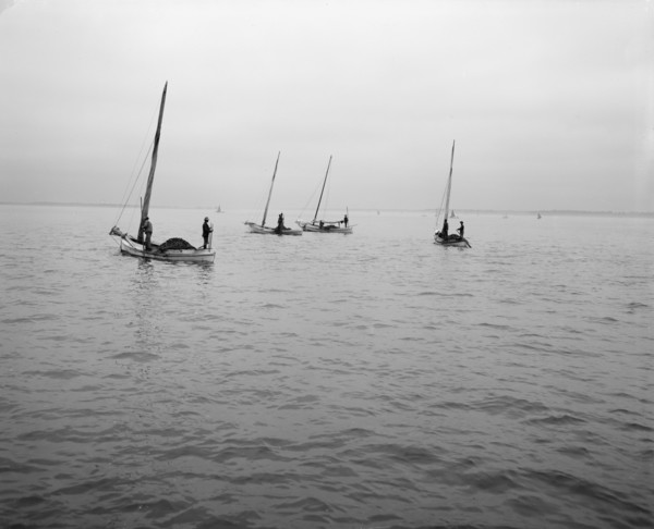 Oyster dredging, between 1900 and 1910. Creator: Unknown.