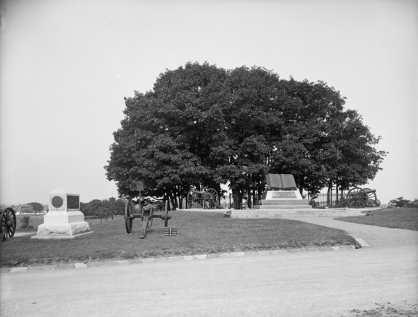 High water mark, Gettysburg, Pa., between 1900 and 1910. Creator: Unknown.