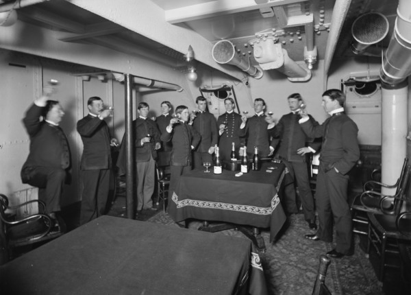 U.S.S. Brooklyn, sweethearts and wives, between 1896 and 1899. Creator: Unknown.
