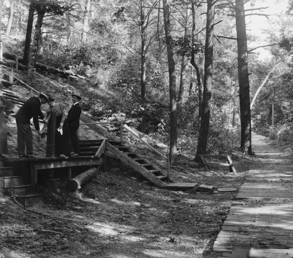 Crescent walk, Macatawa Park, Mich., between 1890 and 1901. Creator: Unknown.