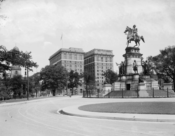 Hotel Richmond from the Capitol, Richmond, Va., c.between 1910 and 1920. Creator: Unknown.