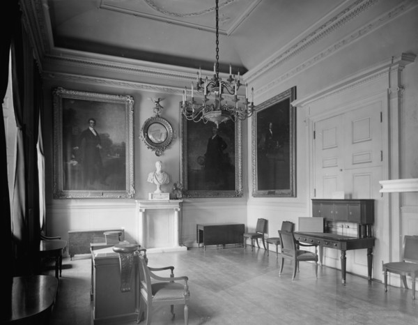 Governor's room, City Hall, New York, c.between 1910 and 1920. Creator: Unknown.