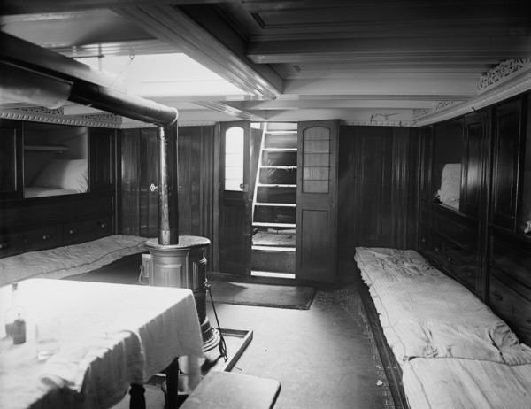 Ambrose Snow, Cabin of pilot boat no. 2, between 1900 and 1905. Creator: Unknown.