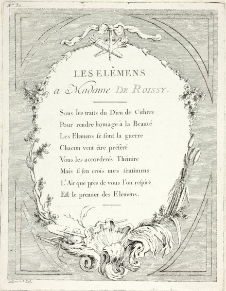 Frontispiece, from Élements, n.d. Creator: Ange-Laurent de La Live de Jully.
