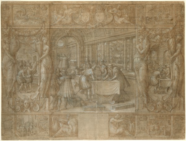 Marriage of Henry II and Catherine de' Medici, The Dowry, c. 1562. Creator: Antoine Caron.