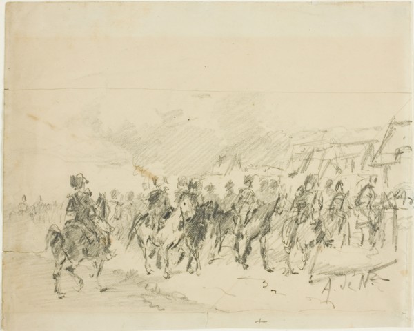 Man on Horseback, n.d. Creator: Alphonse de Neuville.