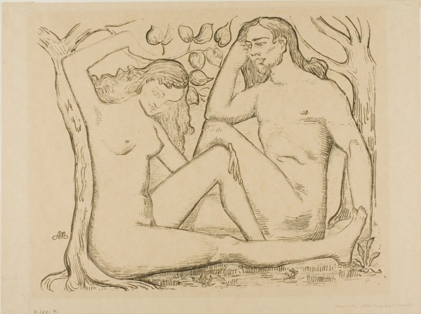 Adam and Eve, 1895. Creator: Aristide Maillol.