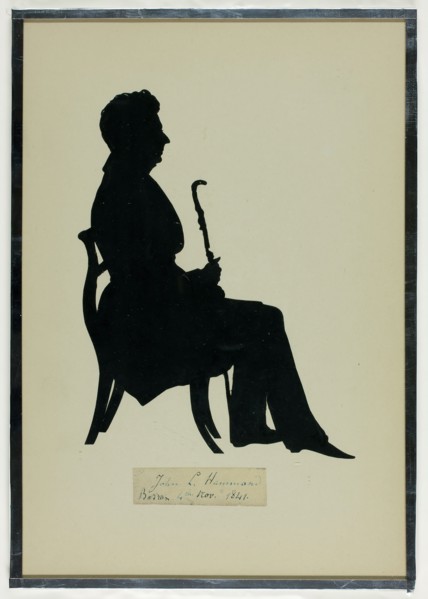 John L. Hammond Seated, 1841. Creator: Auguste Amant Constant Fidele Edouart.