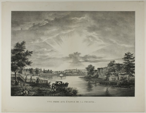 View Taken from the Pools of the Presnia, 1833. Creator: Augustin François Lemaître.