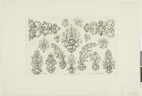 Designs for Jewelry, before 1697. Creator: Christian Engelbrecht.