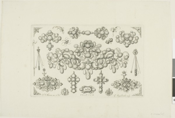Designs for Jewelry, before 1697. Creator: Christian Engelbrecht.