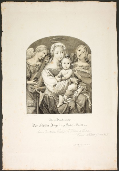 Madonna with the Christ Child, 1826. Creators: Franz Johann Heinrich Nadorp, Virgin Mary.