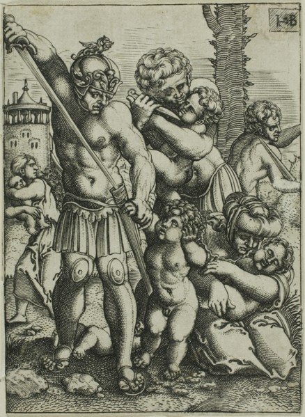 The Massacre of the Innocents, 1520/69. Creator: Jacob Binck.