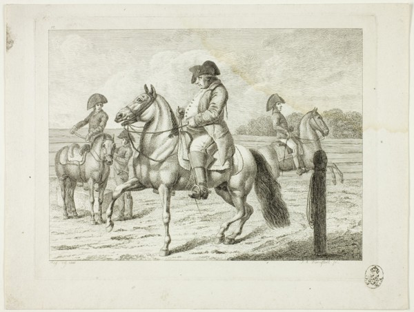 Riding School and Horses, 1806. Creator: Johann Adolph Darnstedt.