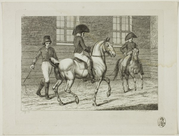 Riding School and Horses, 1806. Creator: Johann Adolph Darnstedt.