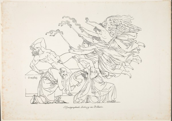 Persecution of Orestes, 1804. Creator: Johann Gottfried Schadow.
