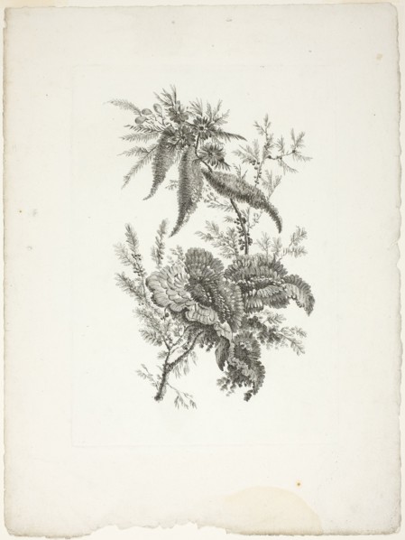Bouquet, from Collection of New Flowers of Taste for the Manufacture of Persian Cloth..., 1765/70. Creator: Johann Heinrich Hess.