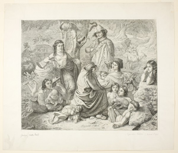 Gypsy Life, 1840. Creator: Ludwig Emil Grimm.