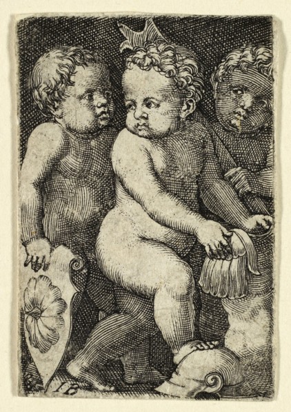 Three Putti with Armor, 1523/30. Creator: Master I.B..