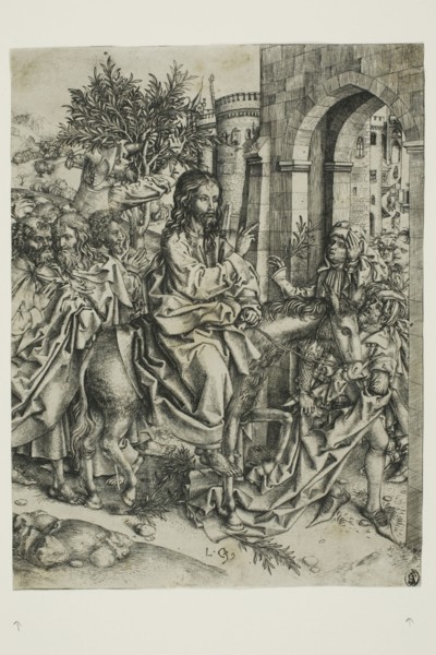 Christ's Entry into Jerusalem, c. 1500. Creator: Master of the Strache Altar.