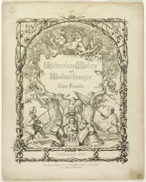 Songs of the Painters with Etchings, 1838. Creator: Rudolf von Normann.